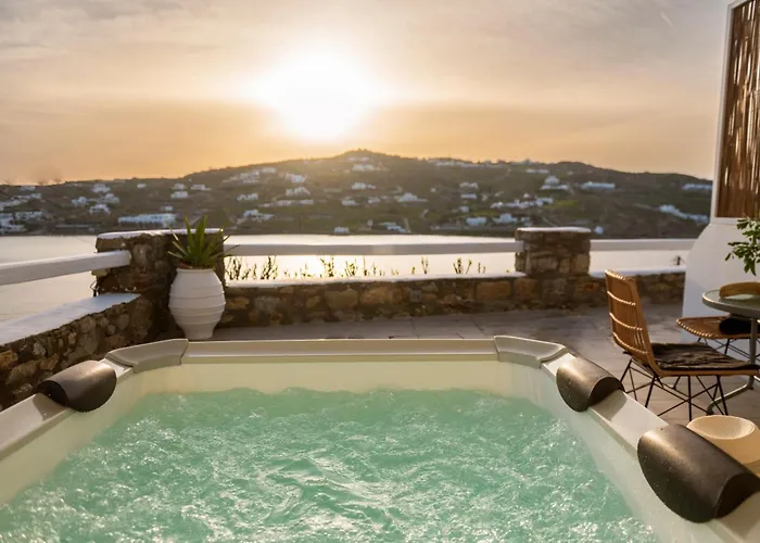 Sunlight Ornos Suites, Private Hot Tub 아파트 Mykonos Town